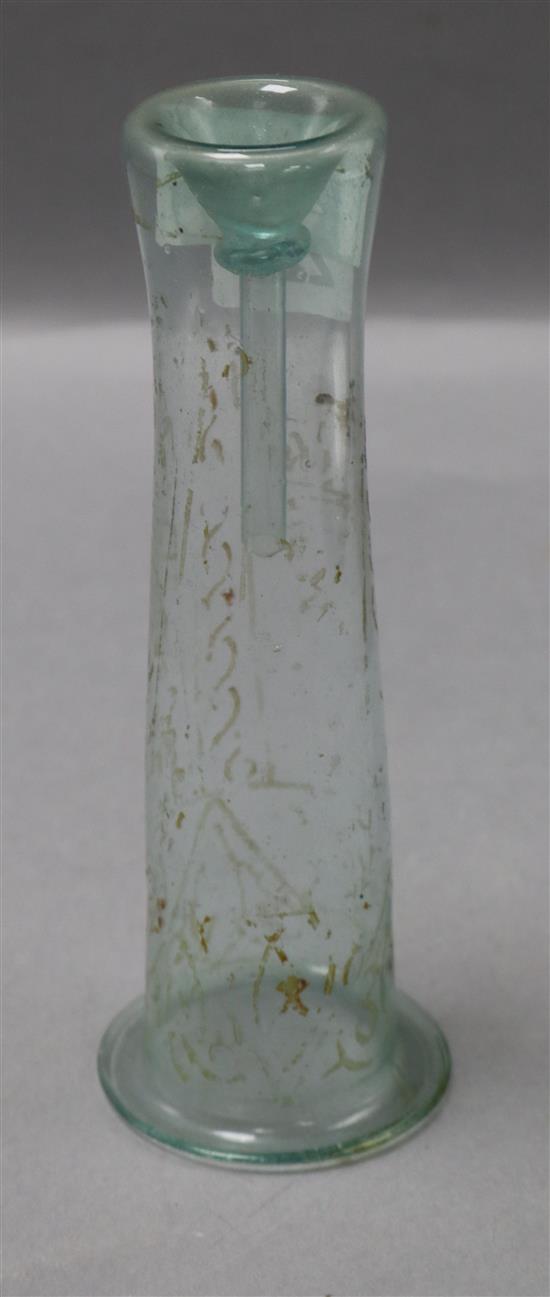 An Islamic glass vessel